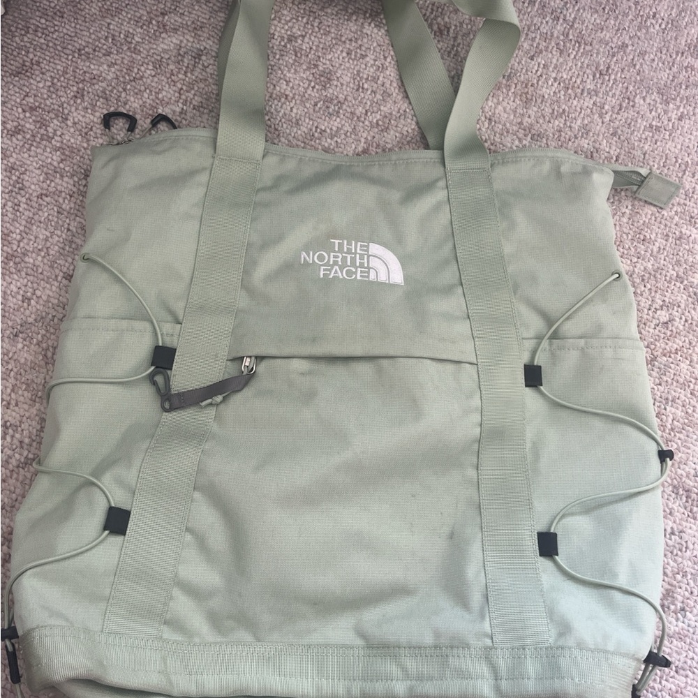 The North Face Light Green Backpack